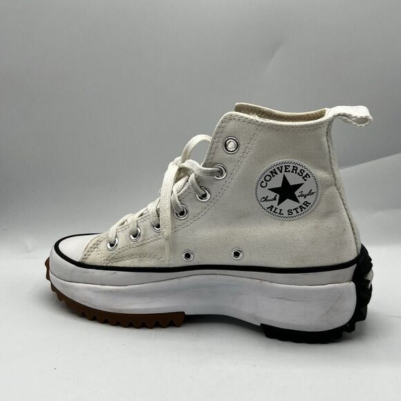 Converse Sneakers Mens 5.5 Womens 7 White Run Star Hike High Top Chuck Taylor - Picture 5 of 13